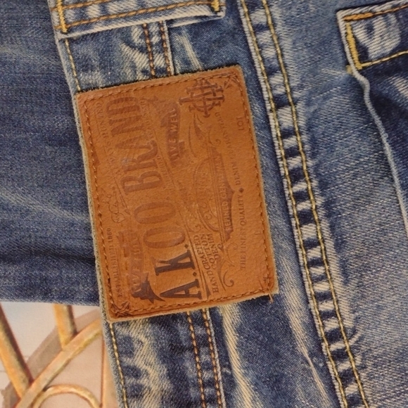 Akoo relaxed fit jeans size 40 big & tall - Picture 4 of 5